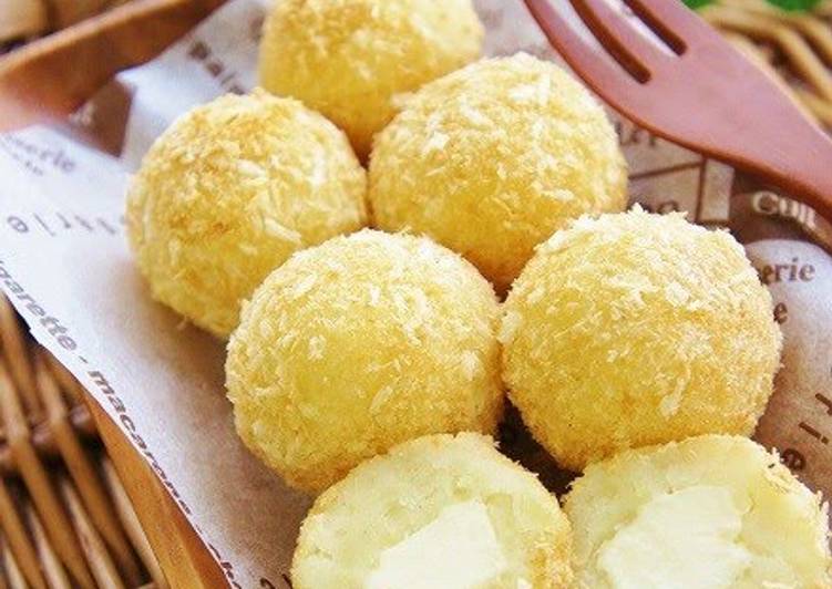 Recipe of Favorite Baked Cheese and Potato Croquettes: Great For Bentos Too!