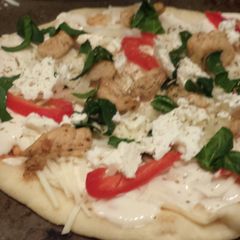 Easy Flat bread pizza A picture of Easy Flat bread pizza.