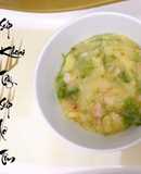 Ăn dặm:Súp khoai tây súp lơ tôm