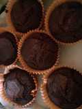 coffee-hazelnut whole wheat muffin