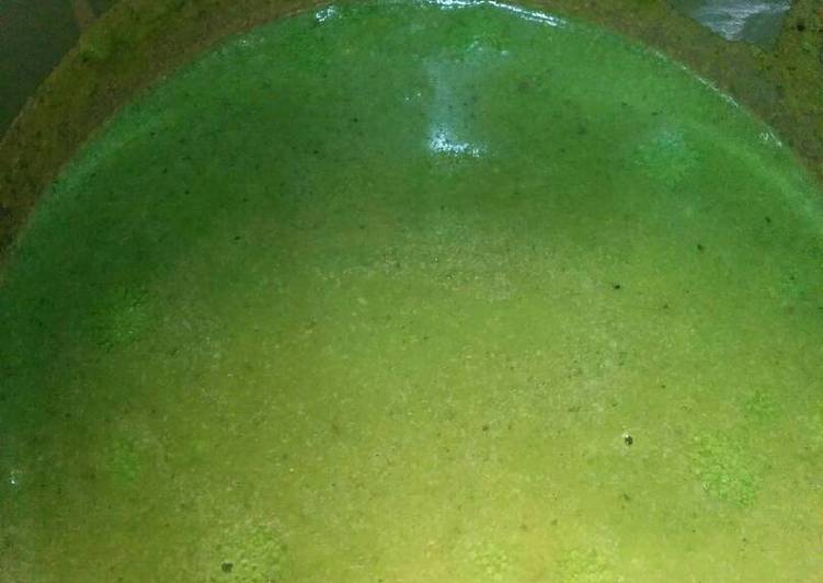 Steps to Prepare Homemade Green magic soup