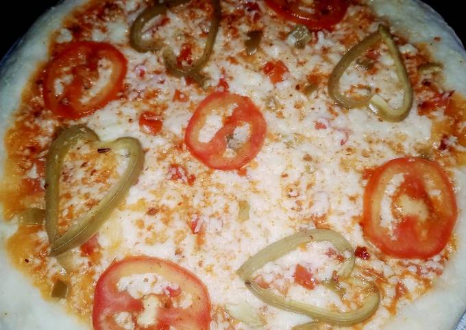 Simple Way to Make Homemade Three colour pan pizza