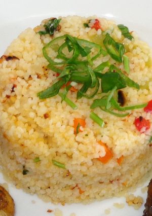 A picture of Couscous with Vegetables.