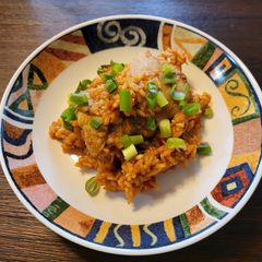 A picture of Jollof rice.