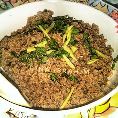 A picture of Spicy Dam ka Keema.