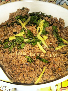 A picture of Spicy Dam ka Keema.