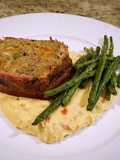 Hatch Chile and cheese bacon wrapped Meatloaf