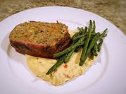 A picture of meatloaf with bacon