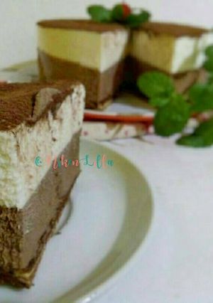 Foto resep Triple Chocolate Mousse Cake