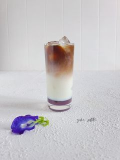 Foto resep Butterfly Pea Iced Coffee