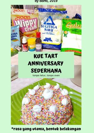 Foto resep Kue Tart Tanpa Telur Tanpa Oven