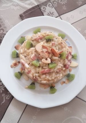 Foto di Risotto pancetta e kiwi