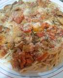 Epaghetti Integral con salsa de Champiñón