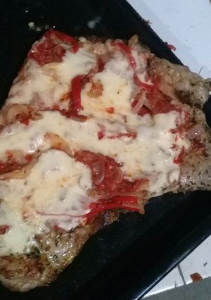 Una foto de Matambre relleno a la pizza