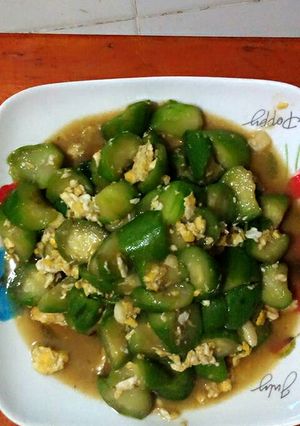 รูปของ ไข่ผัดบวบ