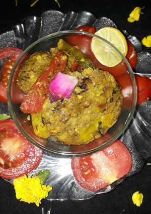 स्टफ भिंडी विथ मिलेटस ढोकली सब्जी (Stuff Bhindi with milets dhokli sabji recipe in hindi) रेसिपी मुख्य फोटो