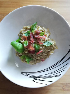 Foto di Risotto con carciofi e speck 🍃🥓😋