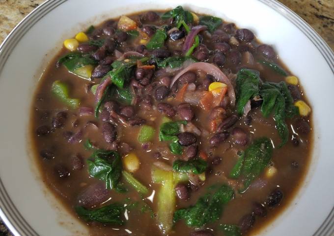 Recipe of Homemade Mexican black bean soup
