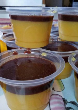 Foto resep Puding Pumpkin (labu kuning) coklat
