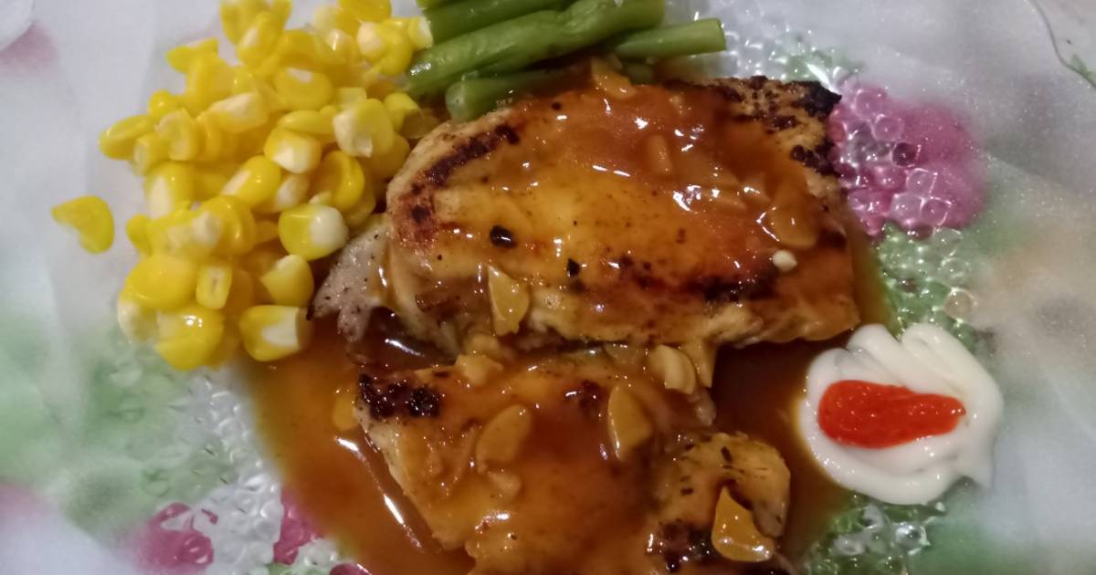 Resep Steak Ayam Panggang Teflon Dirumahaja Oleh Bondan Vitorini