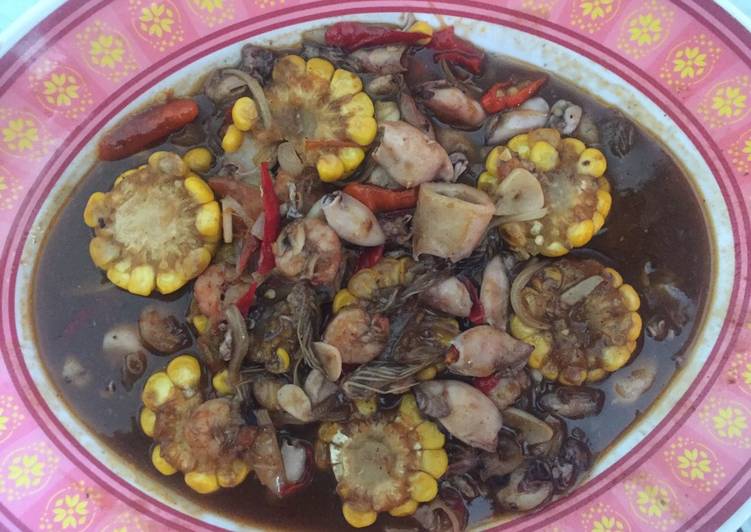 Recipe: Yummy Cumi Udang Pedas Manis