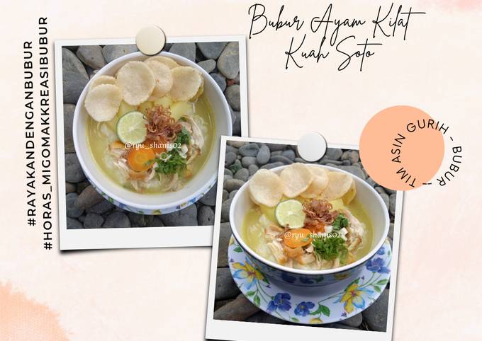 Cara membuat 27 BA. Bubur Ayam Kilat Kuah Kuning Santan Cara membuat 27 BA. Bubur Ayam Kilat Kuah Kuning Santan