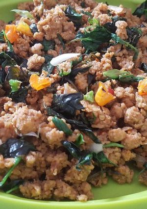 Foto resep Oseng oncom kemangi