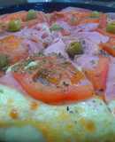 Pizza de Jamón y tomate 🍕