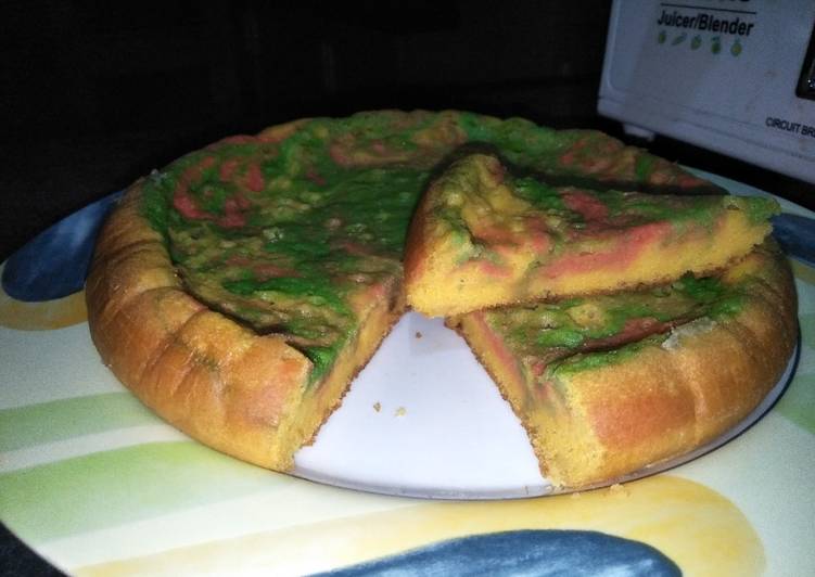 Cake Pelangi  Rice Cooker DEBM