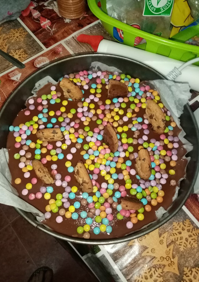 Una foto de Tarta de ColaCao con lacasitos👏😋🤤