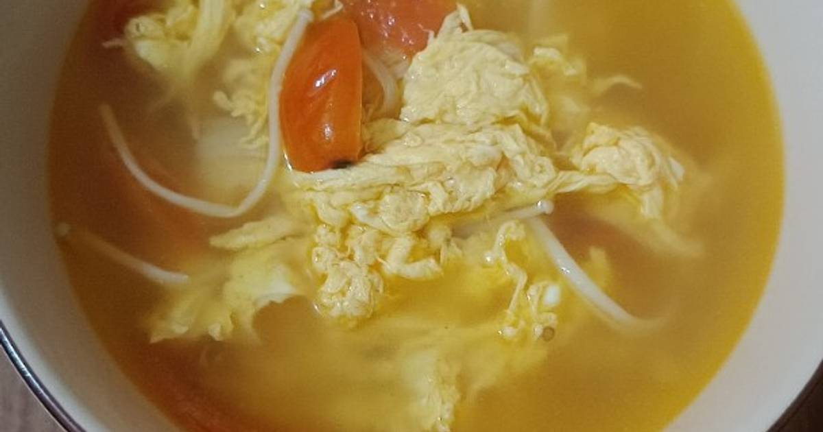 Resep Sup Telur Tomat Favorit Bunda