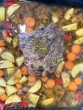 Vacío en colchón de verduras