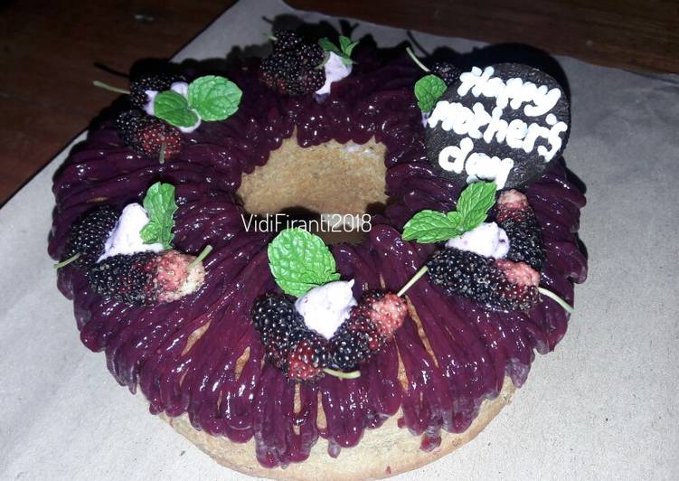 Mulberry Tulban Cake | untuk Hari Ibu