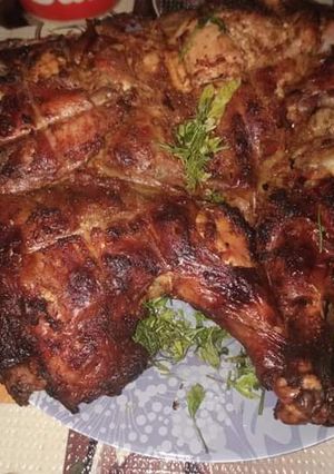 صورة لوصفة الفراخ المشوية بكل تكاية فيها