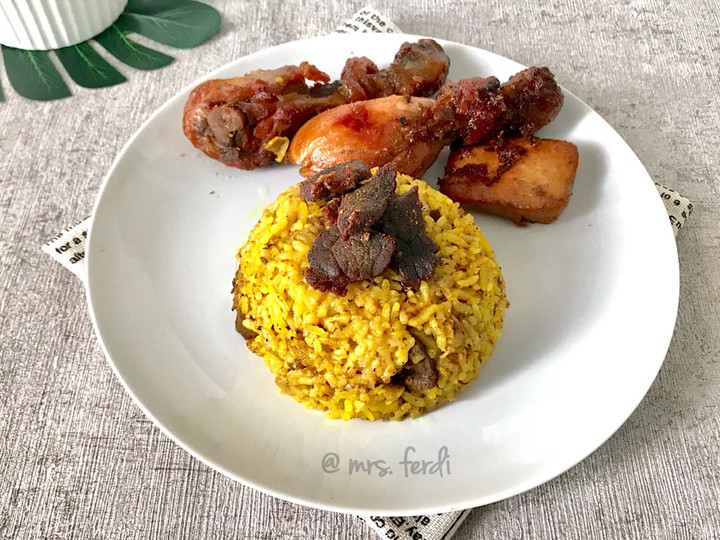 Ini dia! Resep membuat Nasi Kebuli Magicom (Resep Asli Turun Temurun)  sempurna