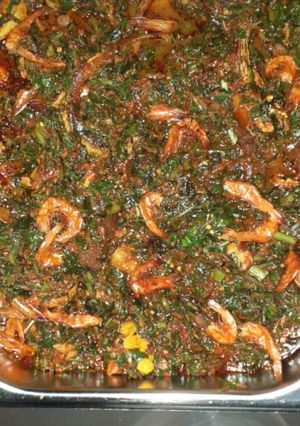 A picture of Dry prawns sauce.