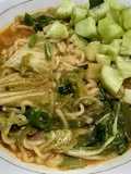 Mie instant kuah kimchi