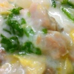 A picture of Seconds Please! White Stew with Napa Cabbage and Turnip.