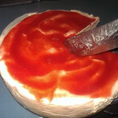A picture of Ali's Strawberry Cheesecake.