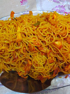 عکسی از دستور ماکارونی با مرغ🍝