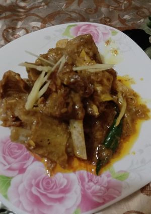 A picture of Black pepper Mutton Gravy 🍲🍲.