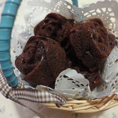 A picture of Coffee and Chocolate Financiers.