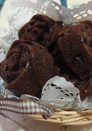 A picture of Coffee and Chocolate Financiers.
