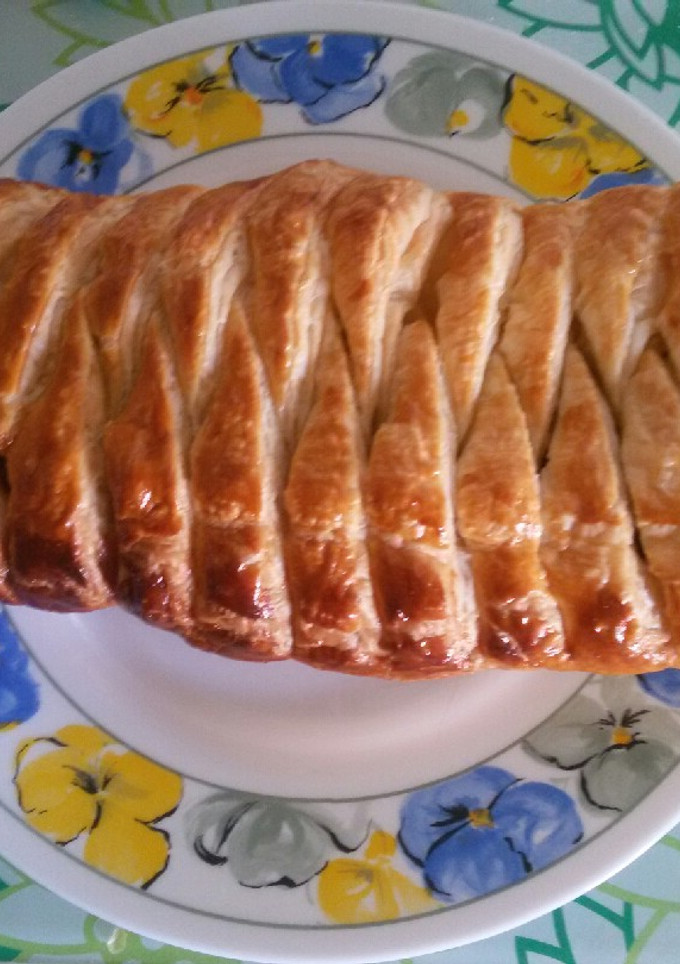 Una foto de Trenza de chocolate en horno microondas