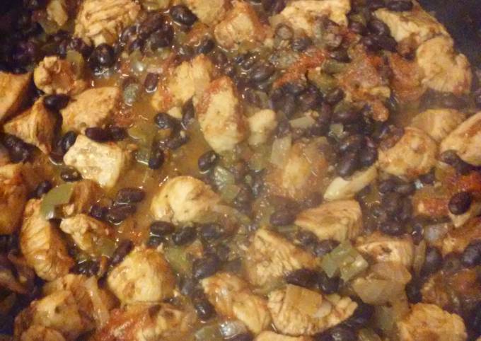 Recipe of Super Quick Homemade Chicken and Black Beans