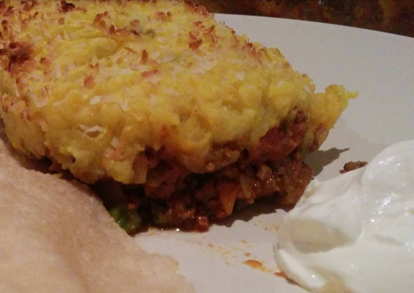 Beef Madras Bombay Cottage Pie