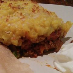 A picture of Beef Madras Bombay Cottage Pie.