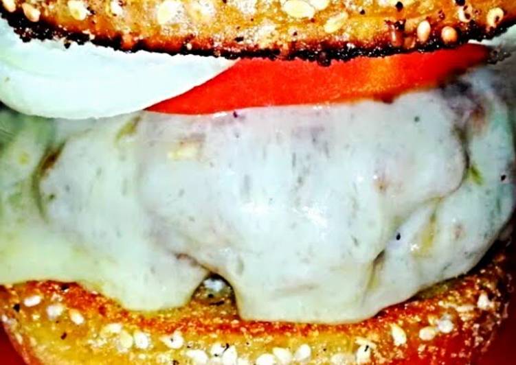 Recipe of Favorite Mike&#39;s Garlic Swiss Burgers