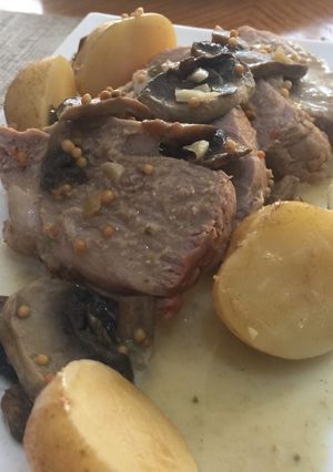 Una foto de Lomo de Cerdo a la mostaza Sonorense