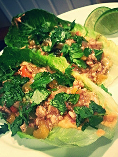 A picture of Trav's Cilantro Lime Lettuce Wraps.